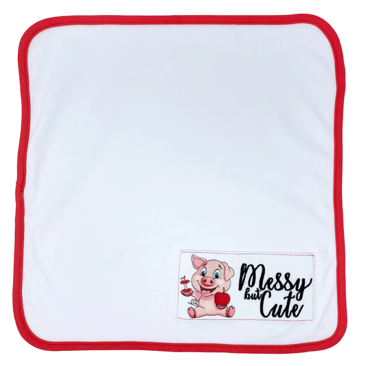 Baby Burp Cloth: Apple Pig (Limited Edition)