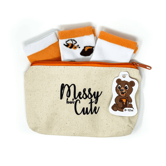 Organic Baby Sock Collection: Honey Bear (3 Pairs)