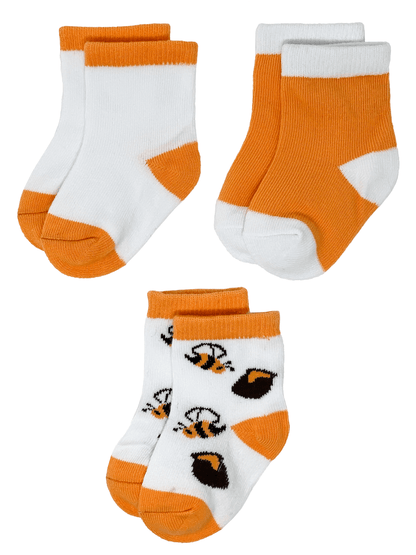 Organic Baby Sock Collection: Honey Bear (3 Pairs)