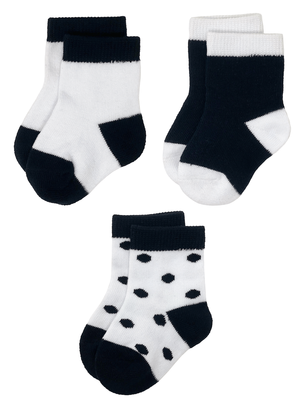 Organic Baby Sock Collection: Messy but Cute (3 Pairs)