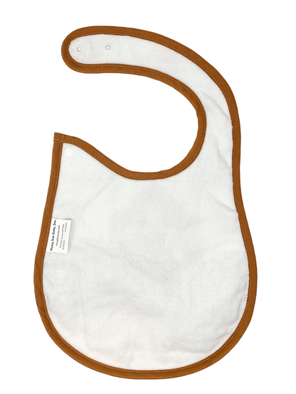 Reversible Microfiber Waterproof Unisex Baby Bib: Banana Monkey (Organic)