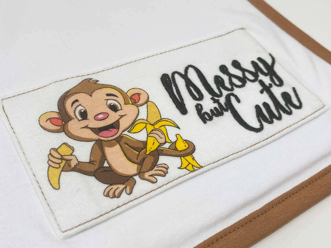 Baby Burp Cloth: Banana Monkey (Limited Edition)